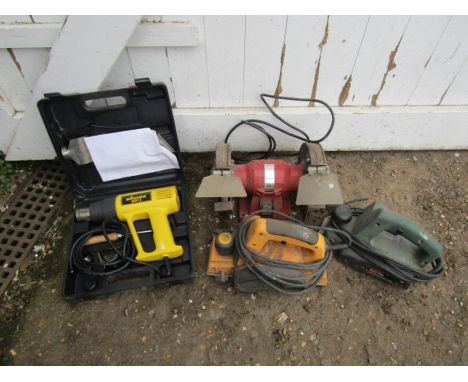 Power tools from a house clearance with plugs removed 