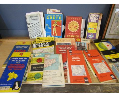 A quantity of ordnance survey maps