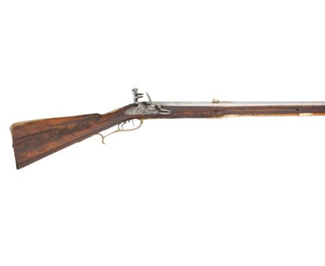 A 20 BORE BAVARIAN FLINTLOCK RIFLED SPORTING CARBINE BY IOH AND KUCHENREUTER AN REGENSPURG, CIRCA 1760 with octagonal swamped