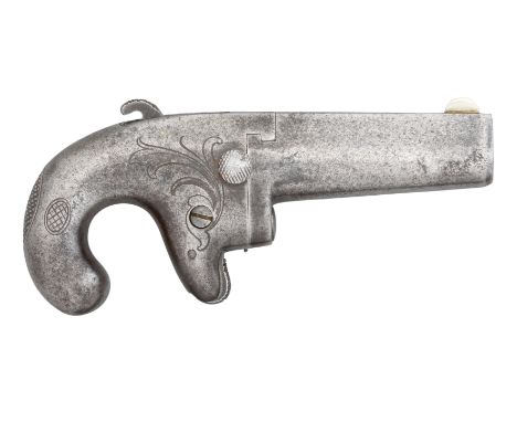 A .41 CALIBRE COLT FIRST MODEL DERINGER, NO. 4155, CIRCA 1870-90 of standard production specifications (areas of light pittin