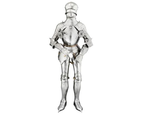 **A CAP-A-PIE FIELD ARMOUR, BY LORENZ KILIAN, MUNICH, BEFORE 1919, IN THE LATE 15TH CENTURY HIGH 'GOTHIC' STYLE OF LORENZ HEL