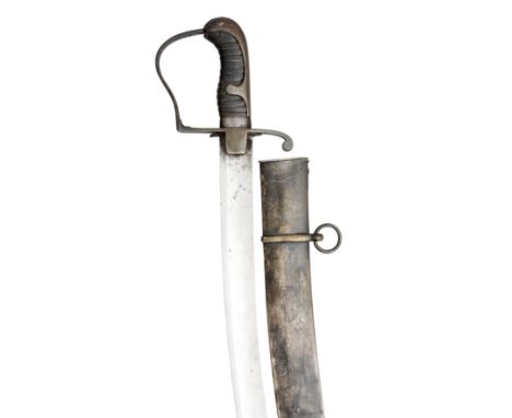 A 1796 PATTERN LIGHT CAVALRY SWORD of regulation type, the back-edge of the blade inscribed '21' at the forte, stirrup hilt i