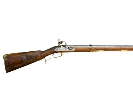 A .700 CALIBRE FLINTLOCK SPORTING RIFLE BY ALBRECHT A BAYREUTH, CIRCA 1750, FROM THE GUNROOM OF THE COUNTS VON GIECH with sig