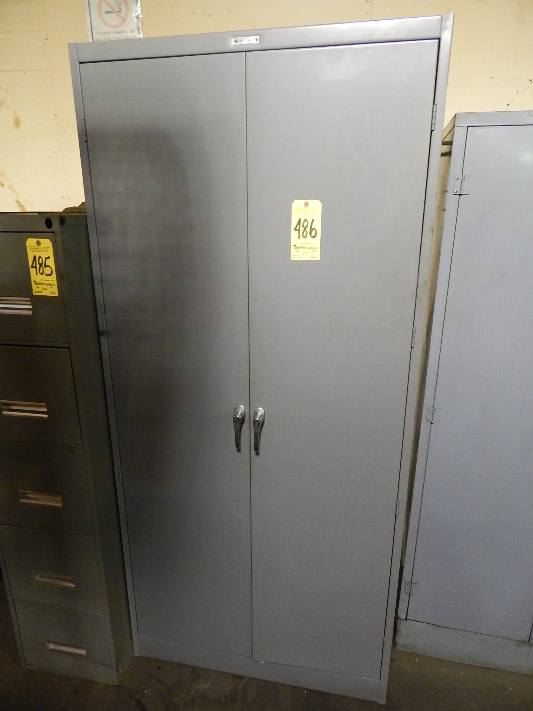 2Door Upright Storage with Contents