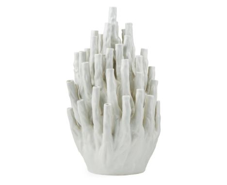 CONTEMPORARY MAKER   LARGE MULTI-STEMMED VESSELglazed ceramic(58cm high)