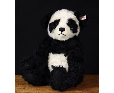 Steiff (Germany) EAN 661013 Panda bear, trademark Steiff button to ear with red and white tag, 40cm high, unboxed, Limited Ed