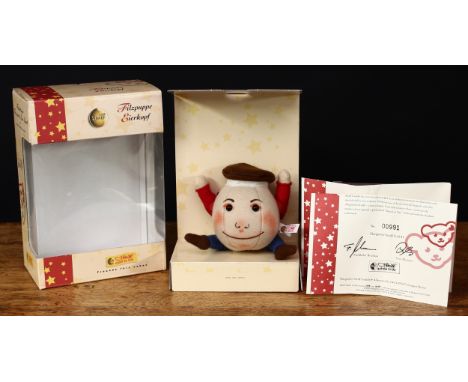 Steiff (Germany) EAN 037672 felt doll after "The Legend of Lewis Carroll", trademark Steiff button with red and white tag, 9c