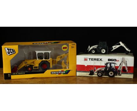 A Britains/Tomy 1:32 scale No.42905 JCB 3C Mark III, window boxed and an NZG (Germany) Terex 860sx, boxed (2)