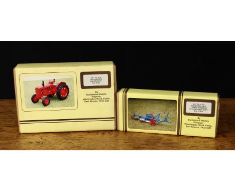 Agricultural Interest - a Scaledown Models 1:32 scale Cat No.T73 1963 Nuffield 4/60 tractor kit, boxed and a Cat No.AT22 Rans