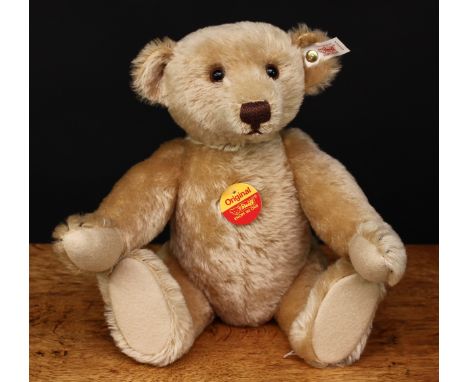 Steiff (Germany) EAN 655524 teddy bear, trademark Steiff button to ear with red and white tag, 32cm high, unboxed, Limited Ed