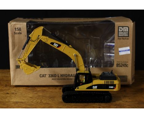 A DM (Diecast Masters) 1:50 scale 85241c CAT 336D L hydraulic excavator, window boxed