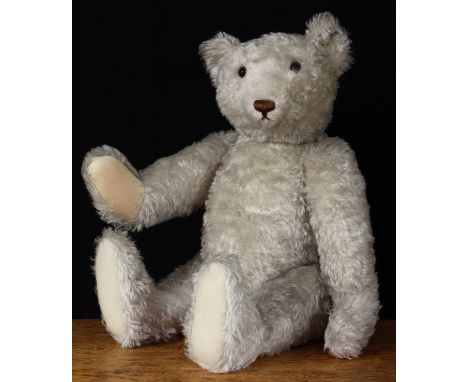 Steiff (Germany) EAN 407291 large 1921 replica teddy bear, trademark Steiff button to ear with black and white tag, 70cm high