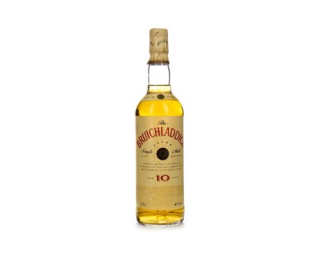 BRUICHLADDICH AGED 10 YEARS Single Malt Scotch Whisky 70cl, 40% volume.