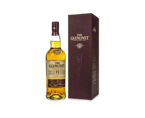 GLENLIVET FRENCH OAK RESERVE 15 YEARS OLD Single Malt Scotch Whisky 70cl, 40% volume, in box.
