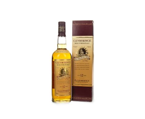 GLENMORANGIE MILLENNIUM MALT AGED 12 YEARS Single Malt Scotch Whisky 70cl, 40% volume, in carton.