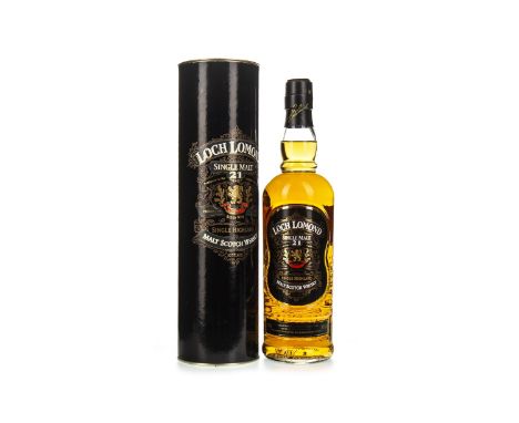 LOCH LOMOND 21 YEARS OLD Single Malt Scotch Whisky 70cl, 43% volume, in tube.