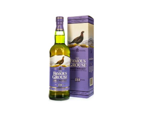 FAMOUS GROUSE MALT AGED 10 YEARS Blended Malt Scotch Whisky 700ml, 40% volume, in carton.