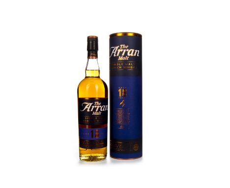 ARRAN 18 YEARS OLD Single Malt Scotch Whisky 70cl, 46% volume, in tube.