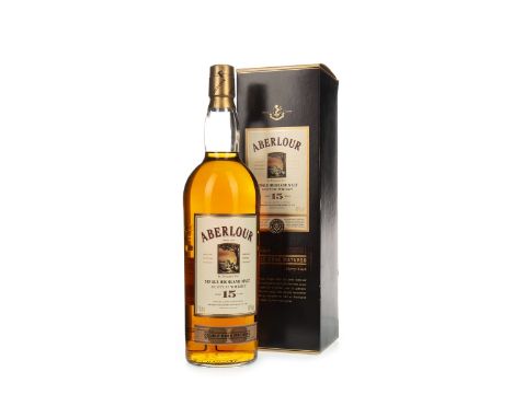 ABERLOUR AGED 15 YEARS - ONE LITRE Single Malt Scotch Whisky One litre, 40% volume, in carton.