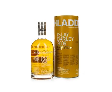 BRUICHLADDICH ISLAY BARLEY 2009 Single Malt Scotch Whisky 700ml, 50% volume in tin.