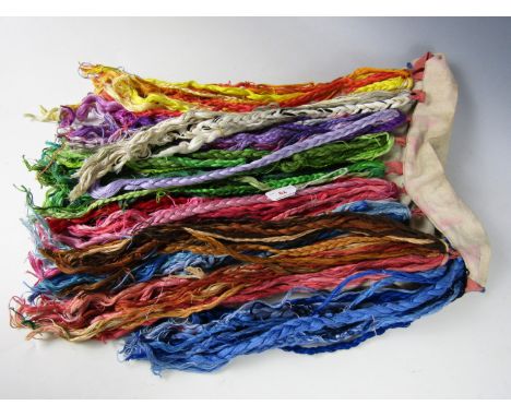 A quantity of vintage silk threads