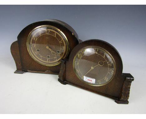 A Smiths Enfield mantel clock together with one other