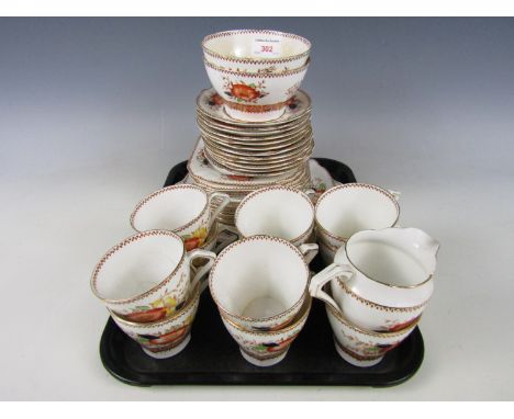 A quantity of vintage Bell china tea wares