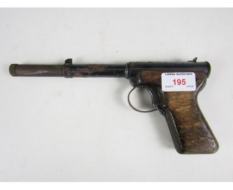 A vintage Diana Model 2 plunger-action air pistol