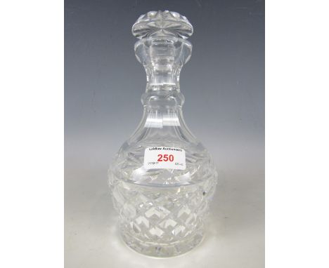 A Waterford crystal decanter with etched mark