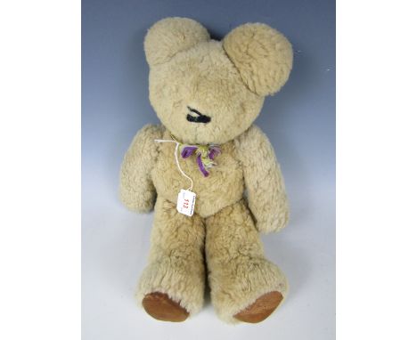 A 1930's - 1940's plush teddy bear