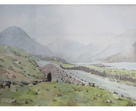 R Martin Tomlinson (Contemporary) Lake Artists Society Wasdale, watercolour, framed and mounted under glass, 17 x 25 cm 