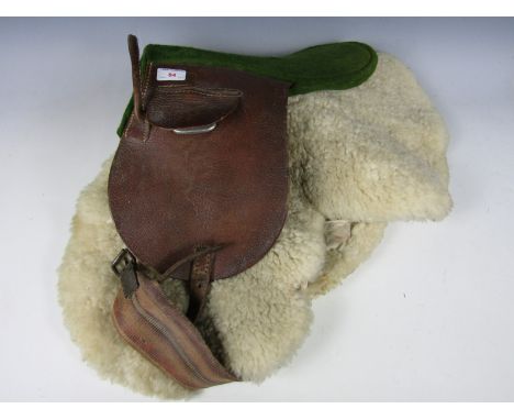 A vintage pony saddle