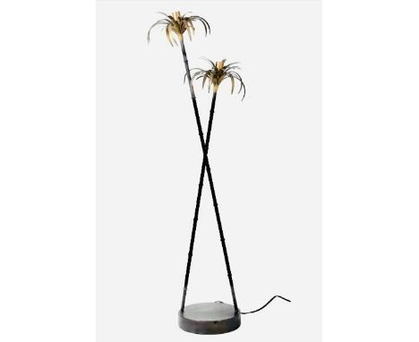 PALM TREE FLOOR LAMP, 26cm H, 1960s French style. 