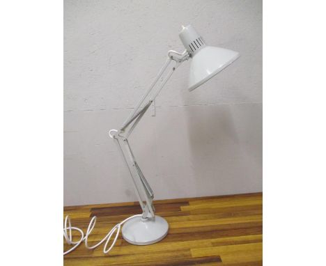 A Swedish grey enamelled anglepoise lamp in working order 