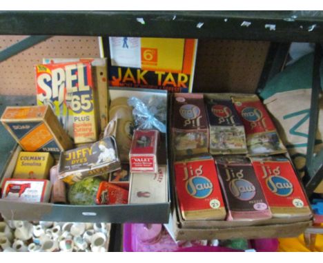 Various vintage advertising items
