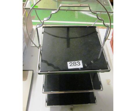 Two Art Deco cakestand