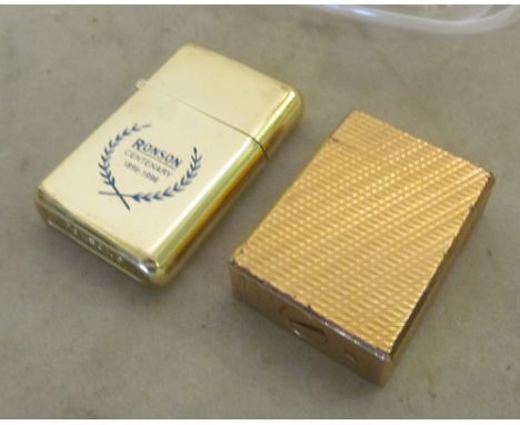 A Dupont lighter EW 1968 and Ronson lighter