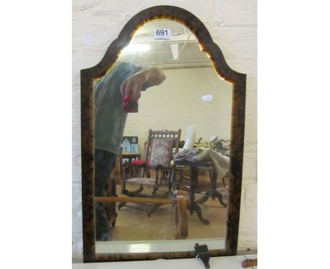 An arched mirror and gilt mirror damaged