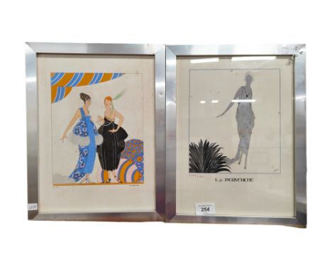 PAIR OF SIGNED ART DECO PRINTS 