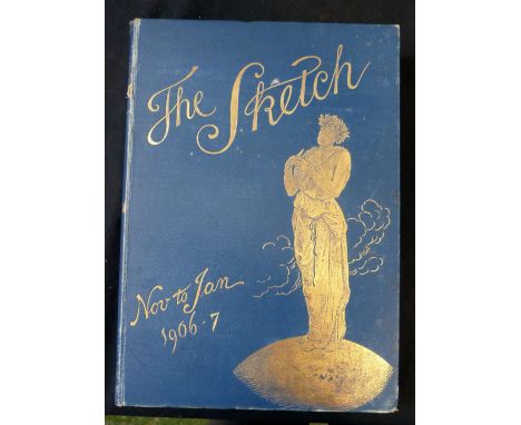 THE SKETCH, A JOURNAL OF ART AND ACTUALITY, London, The Illustrated London News and Sketch, 1906-07, vol 56, fo, original pic
