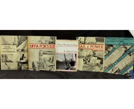 UFFA FOX: 4 titles: THOUGHTS ON YACHTS AND YACHTING, London, Peter Davies, 1943 reprint, 4to, original cloth, d/w (part losse