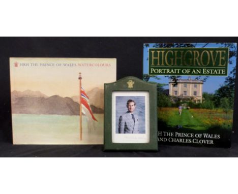 HRH PRINCE CHARLES, PRINCE OF WALES, 2 titles: HRH THE PRINCE OF WALES WATERCOLOURS, Boston, Toronto and London, Little Brown