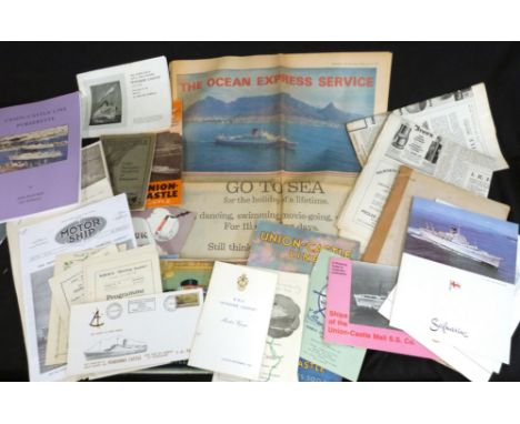 Packet: good quantity Union-Castle Line interest items, both pre and post-war