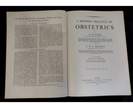 DAVID MICHAEL STERN &amp; CLIFFORD WILLIAM FURNEAUX BURNETT: A MODERN PRACTICE OF OBSTETRICS, London, Balliere, Tindall &amp;