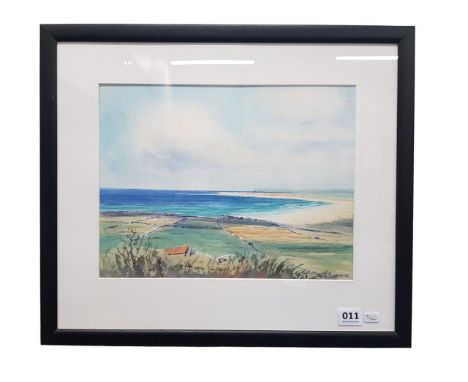 WATERCOLOUR ANTRIM COAST - R T COCHRANE 