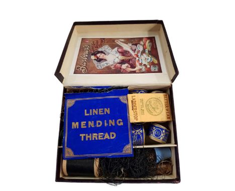 VINTAGE BARBOURS THREAD BOX AND CONTENTS 