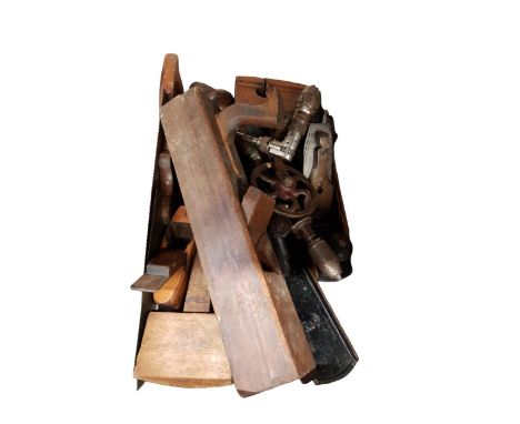BOX OF OLD TOOLS 