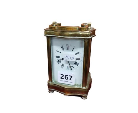 BRASS CARRIAGE CLOCK 