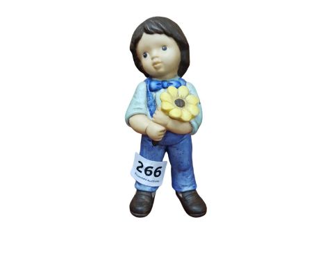 EARLY GOEBEL FIGURE 'BOY WITH FLOWER' BY MINA MARCO