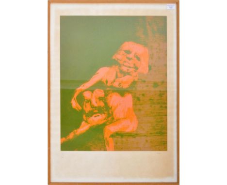 Sir Sidney Nolan, OM, CBE, (1917-1992) - A retro 20th Century Australian signed and numbered silk screen print depicting a fi